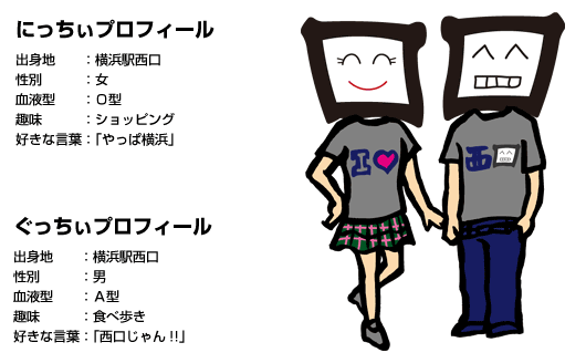 横浜駅西口イメージキャラクター「にっちぃ／ぐっちぃ」って知ってます？